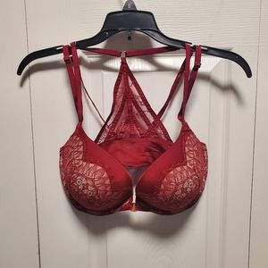 Victoria's Secret Very Sexy Push-up red racerback bra 34DD
